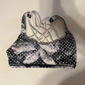 Lululemon Free To Be Wild Sports Bra Sz 4 Dottie Dream Neutral